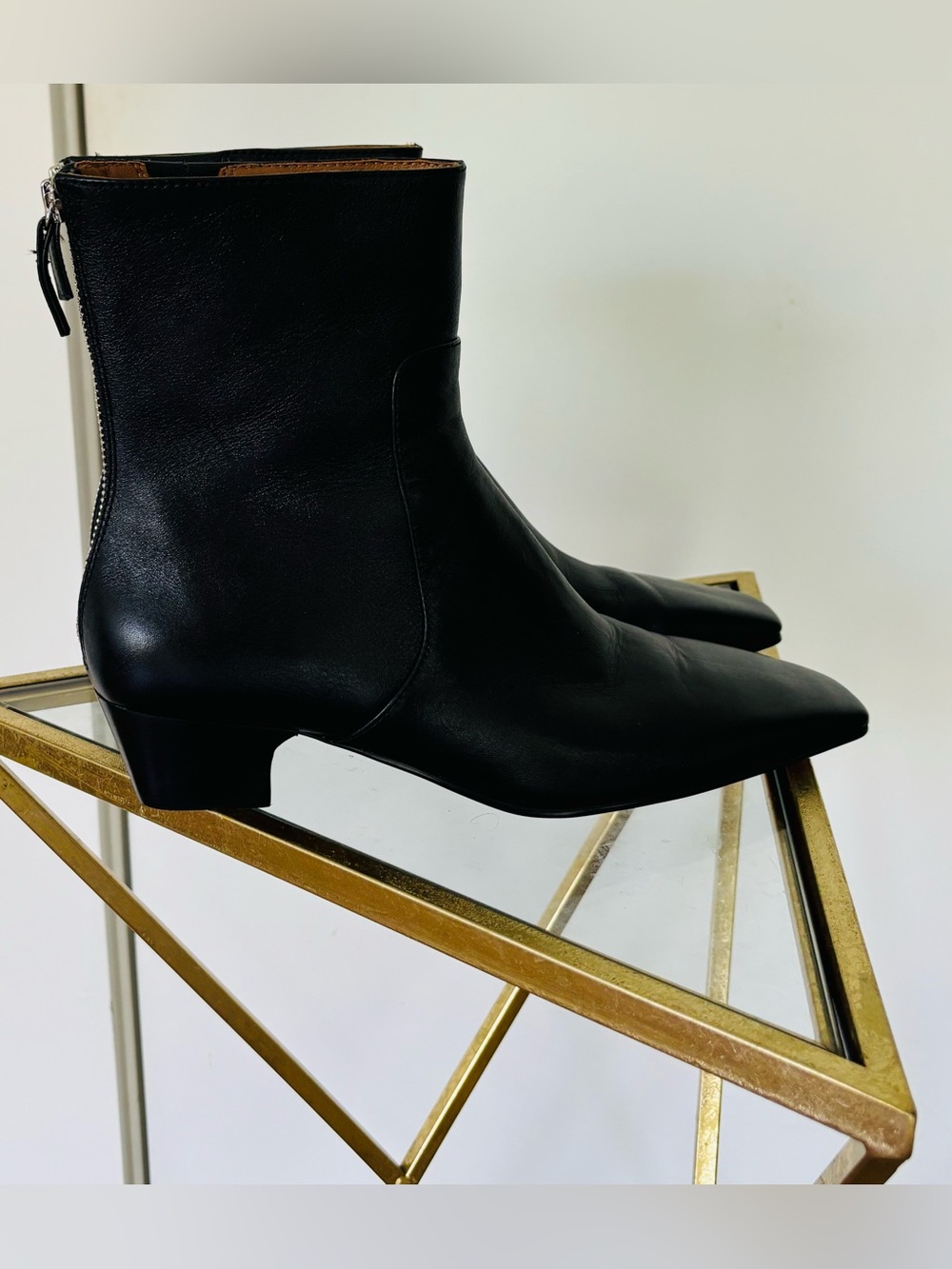 NWOB womens Madewell Lexie Boot in black leather size 8.5 - Picture 3 of 9